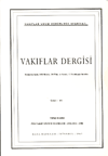 Vakıflar Dergisi Sayı: 6 Tıpkıbasım